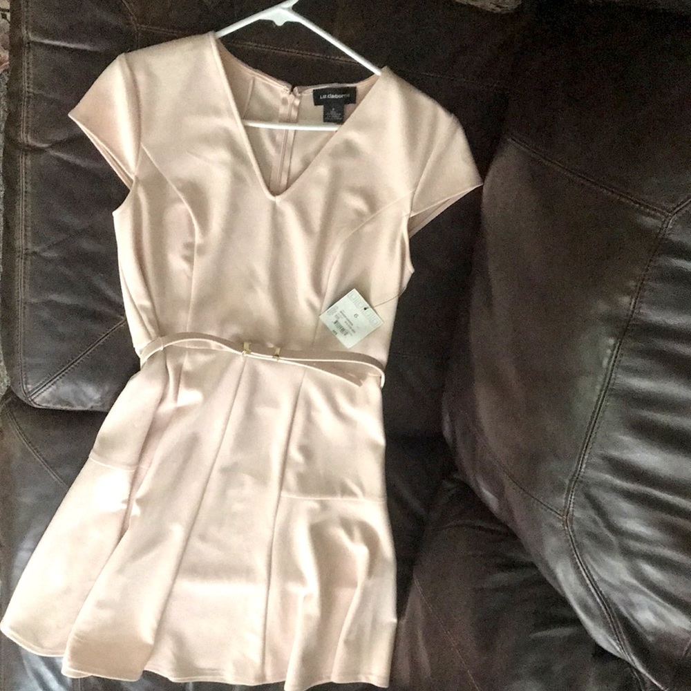 Blush colored Midi Dress